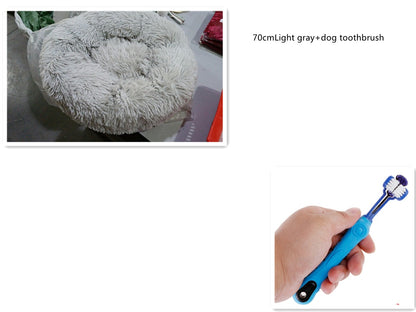 1 random color toothbrush pet plush dog brush