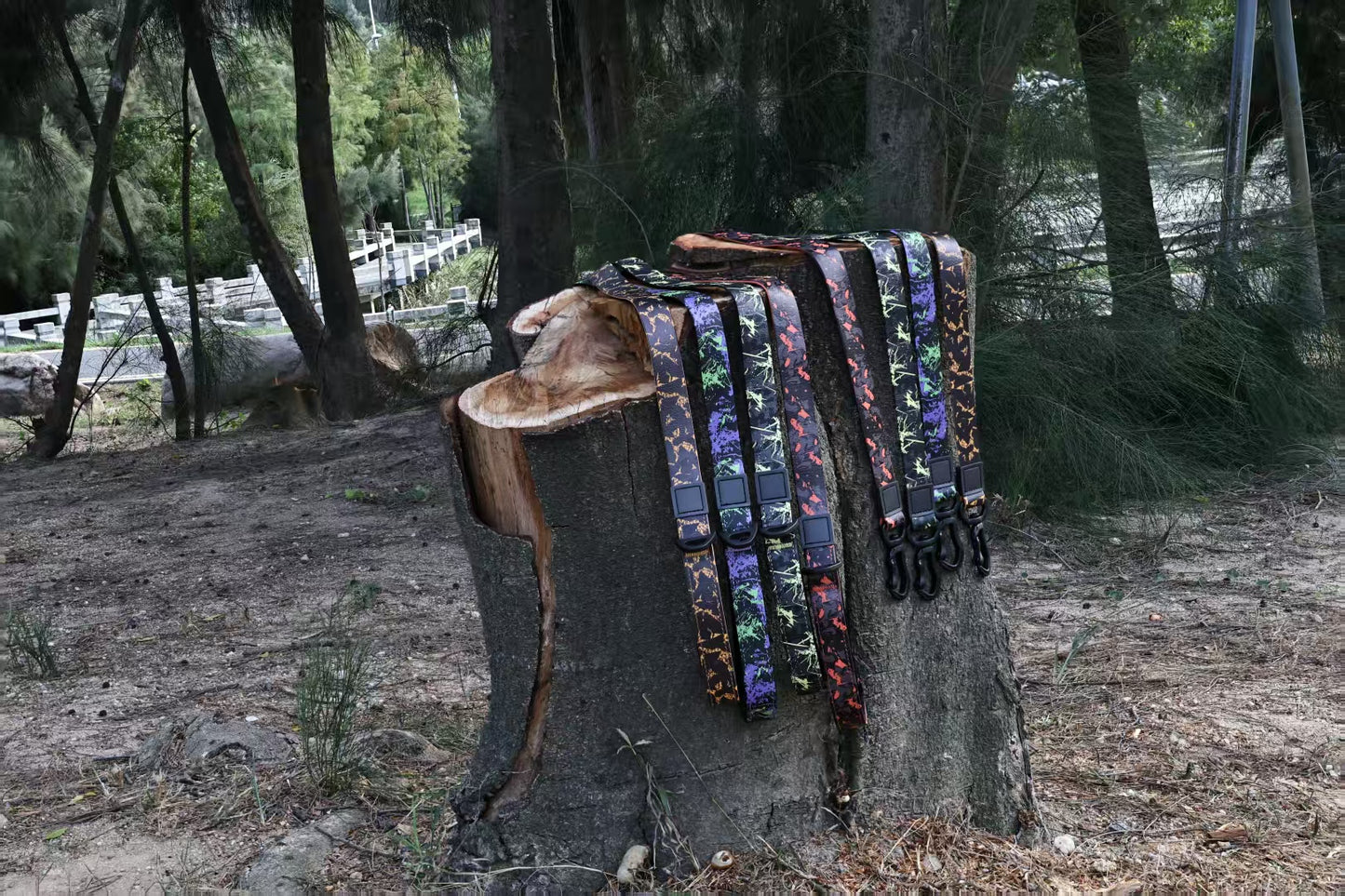 UV Printing Camouflage Embossed Pet Leash Set