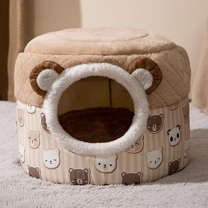 Autumn And Winter Cat Arctic Warm Thickened Pumpkin Bed