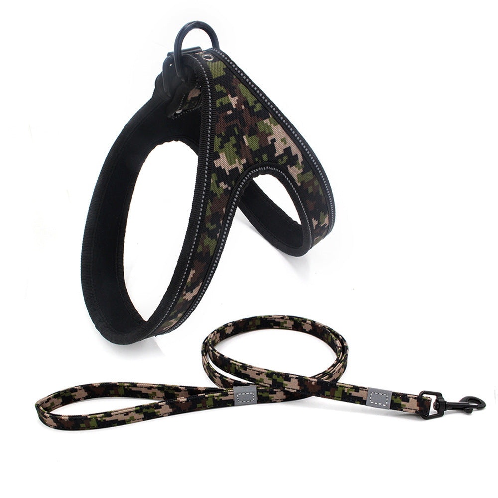 Colorful Printed Oxford Fabric Reflective Pet Harness