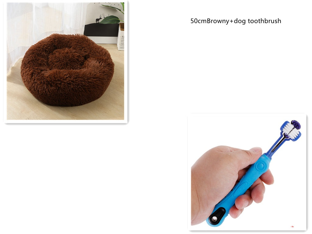 1 random color toothbrush pet plush dog brush