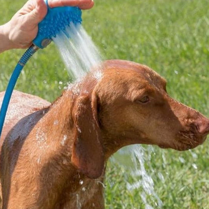 Pet Bathing Gloves Outdoor Shower Dog Bath Silicone Nozzle