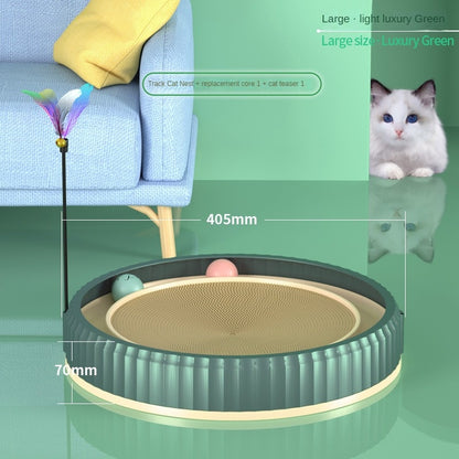 NEW Round Cat Scratching Board Wear-resistant Anti-scratch