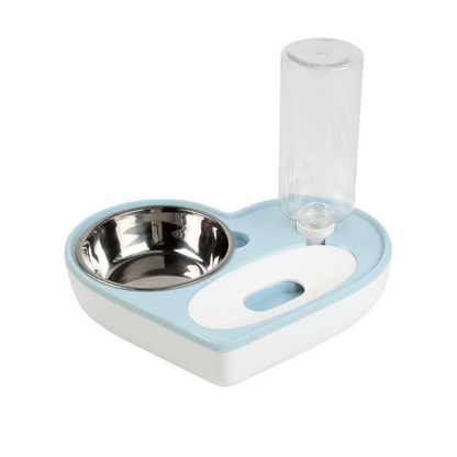 500ml 2-in-1 Heart Shaped Dog Food and Water Bowl