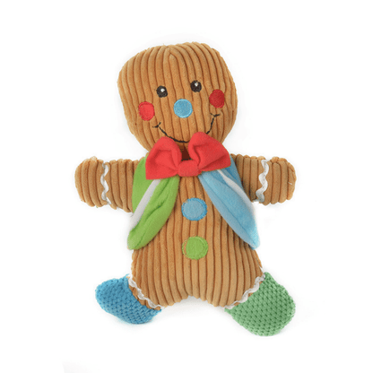 9in Plush Gingerbread Squeaky Dog Toy