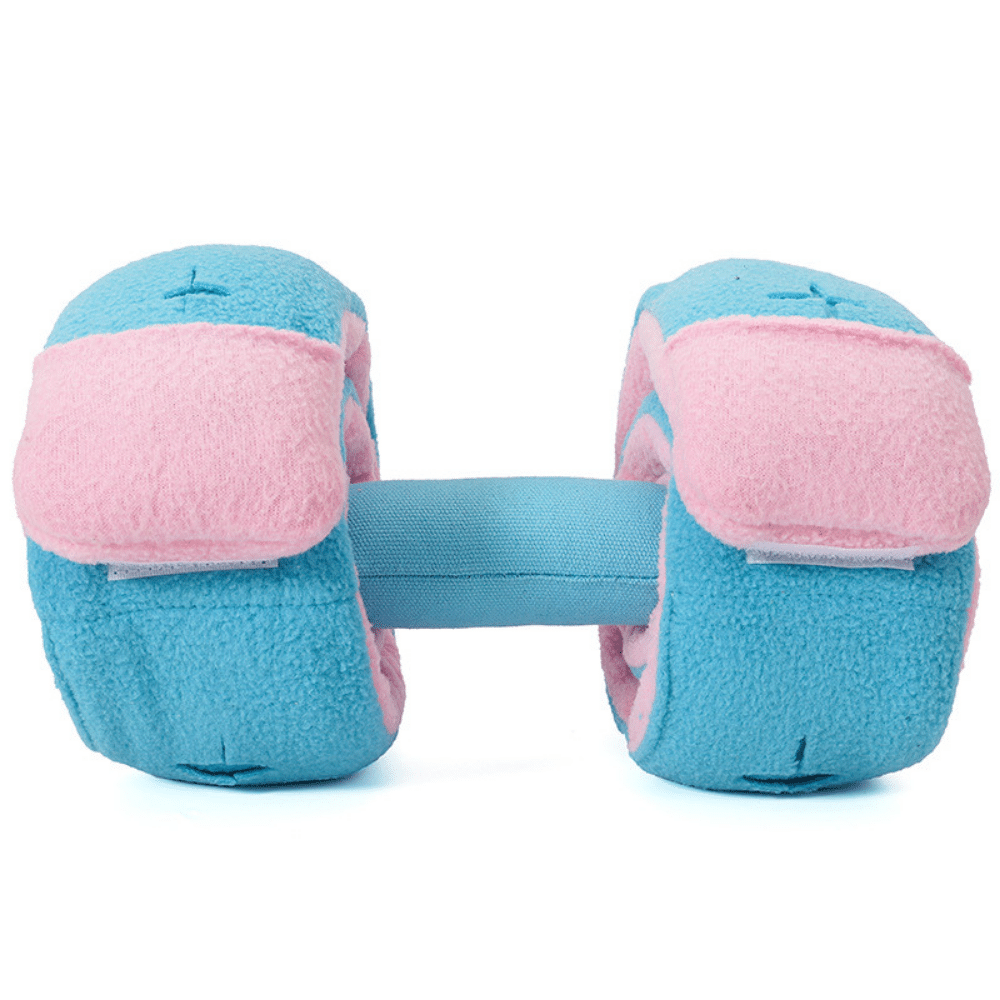 Plush Dumbbell Treat Snuffle Dog Toy