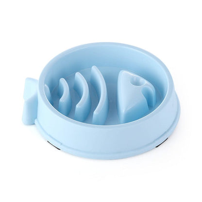 Fish Bone Slow Feeder Dog Bowl