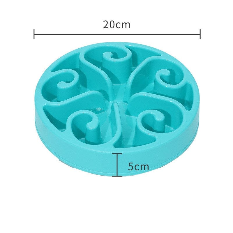 Flower Print Slow Feeder Bowl