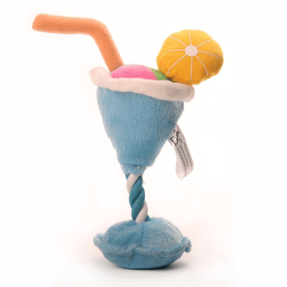 Pet Toy Ice Cream Milk Cup Dog Vocal Knot Rope Supplies