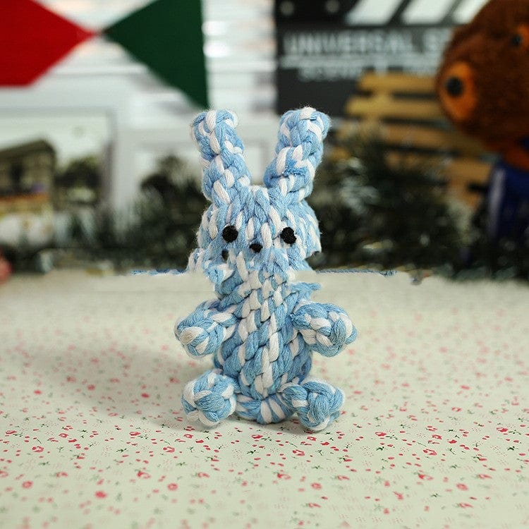 Simulation woven animal cotton rope chewing teeth dog toy