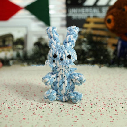 Simulation woven animal cotton rope chewing teeth dog toy