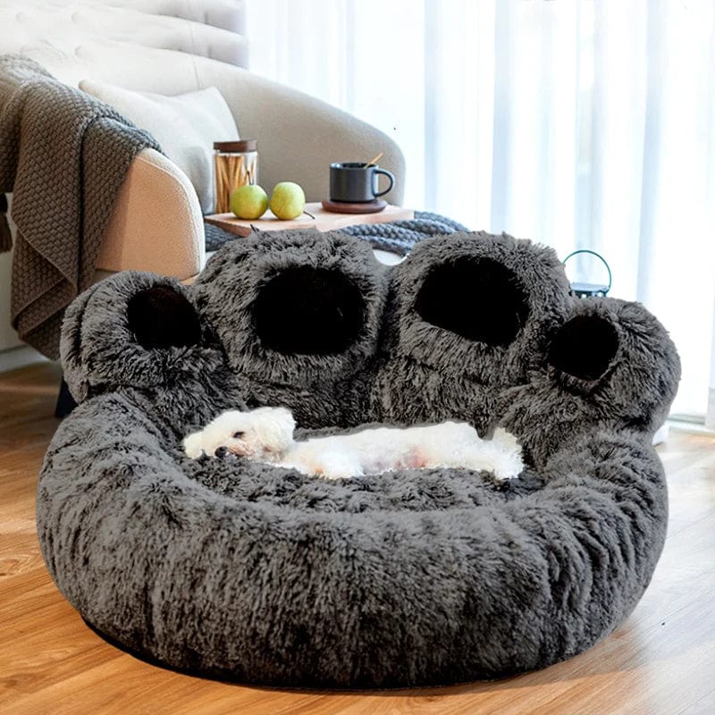 Plush Paw Shaped Indoor Dog Bed