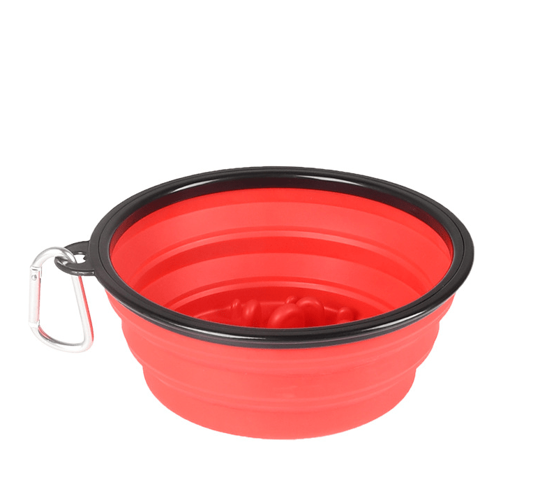 Collapsible Slow Feeder Dog Bowl