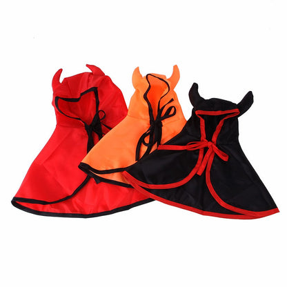 Devil Horns and Cape Dog Costume