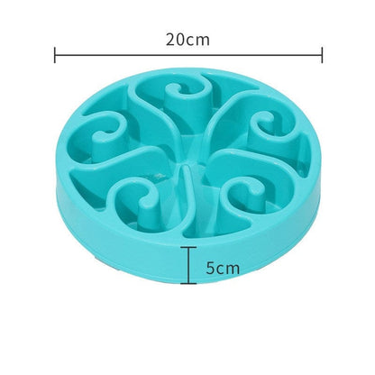 Flower Print Slow Feeder Bowl