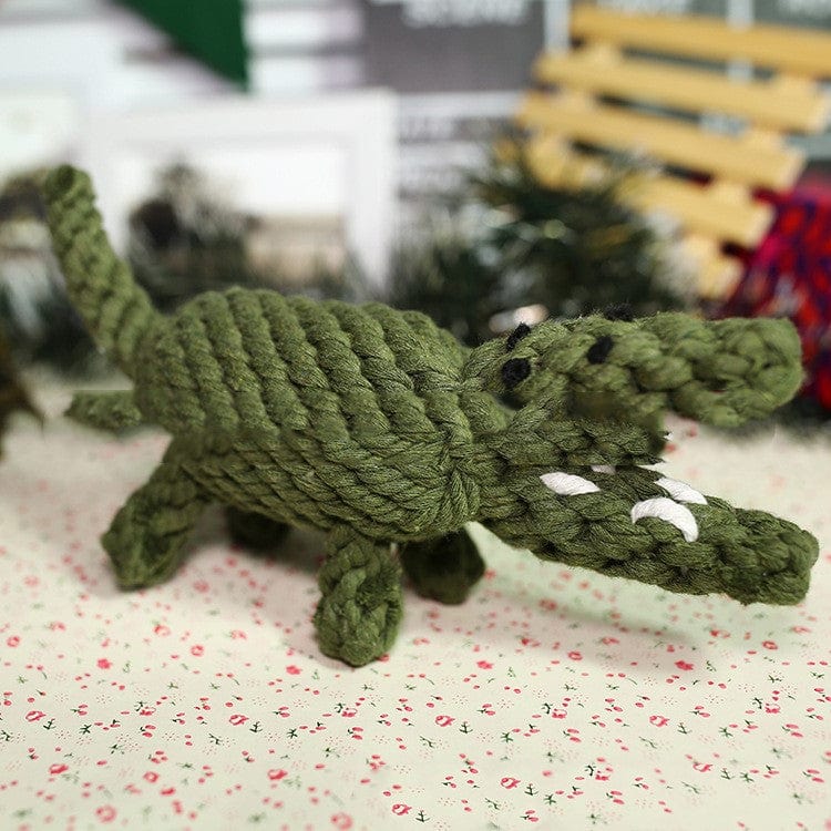 Simulation woven animal cotton rope chewing teeth dog toy