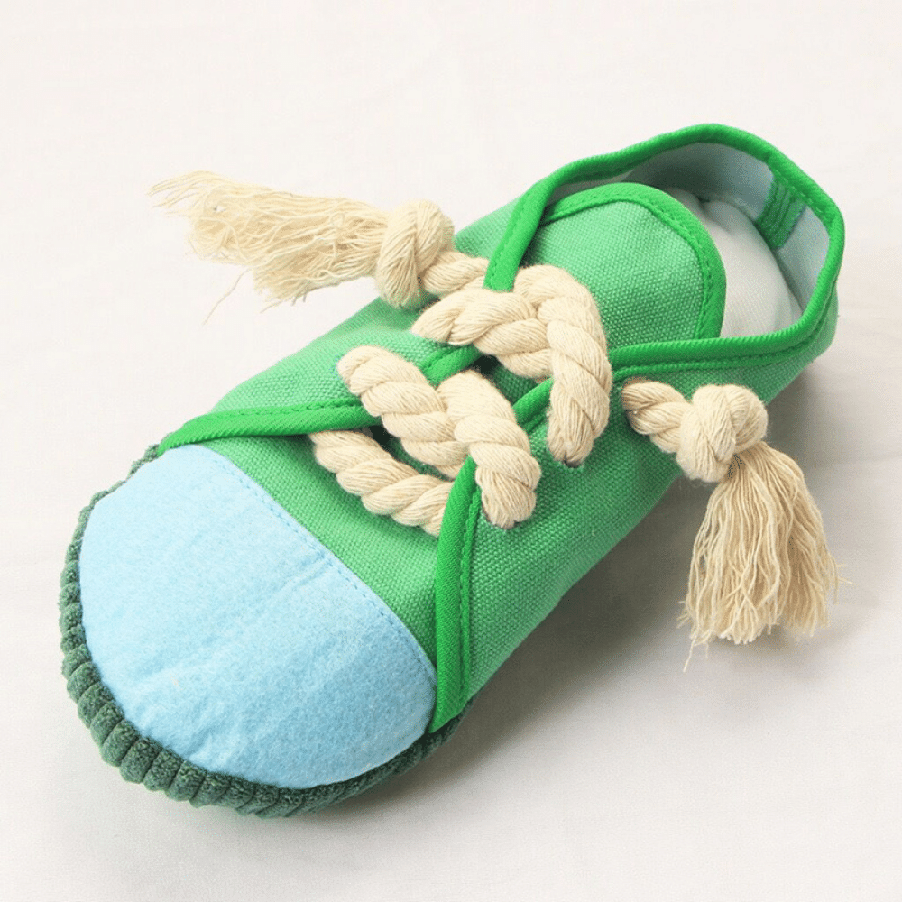 Plush Sneakers Shoe Squeaking Dog Toy