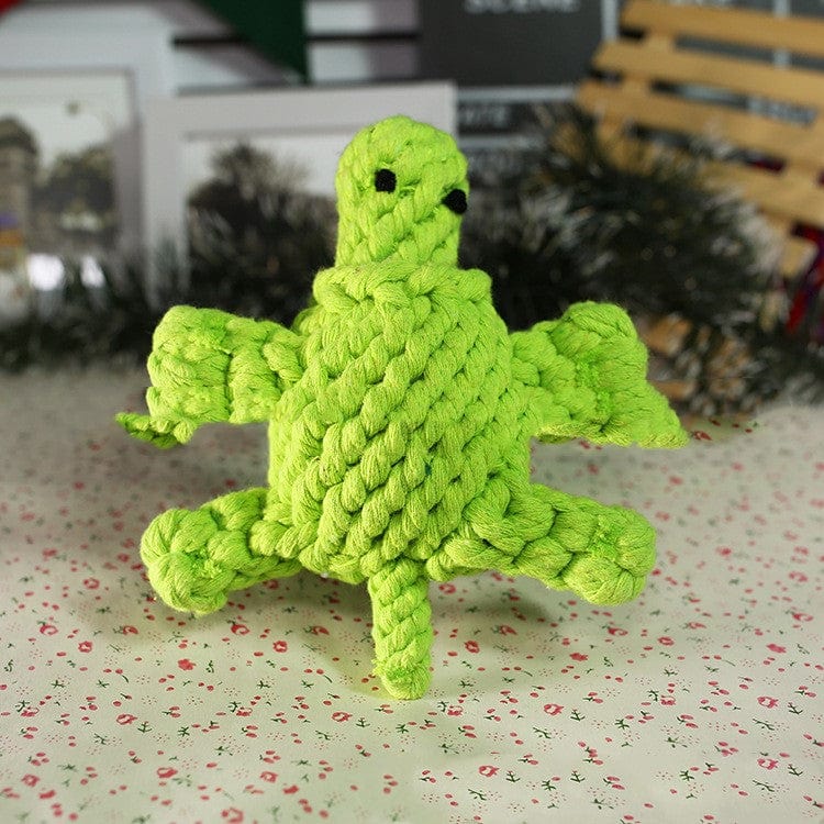 Simulation woven animal cotton rope chewing teeth dog toy