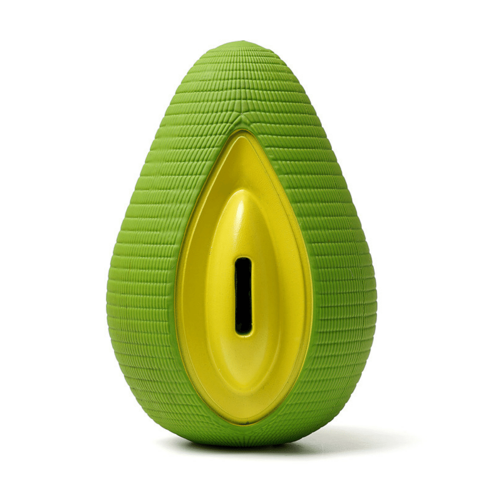 Treat Dispensing Avocado Dog Chew Toy