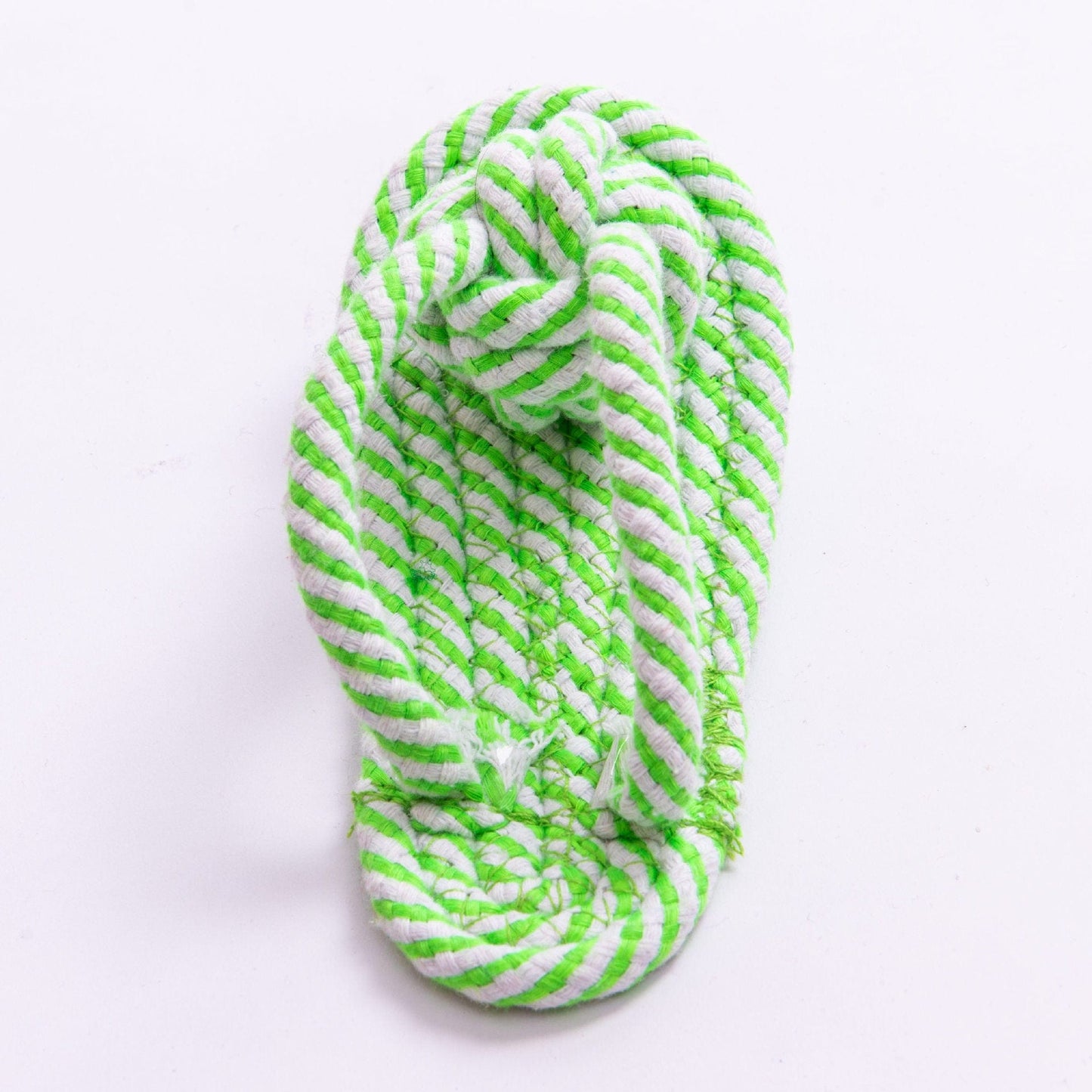 Pet multicolor cotton rope clip foot slippers toy