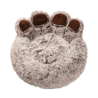 Plush Paw Shaped Indoor Dog Bed