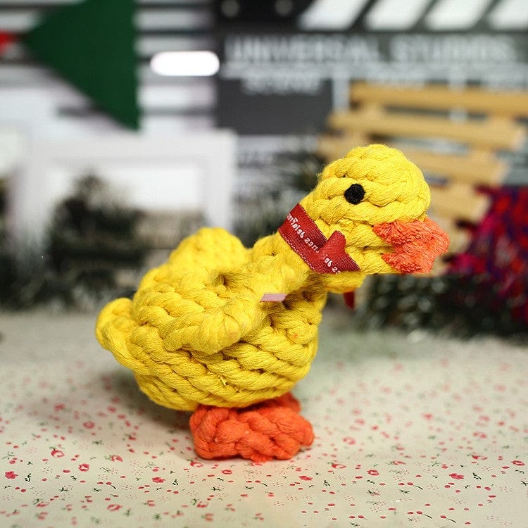 Simulation woven animal cotton rope chewing teeth dog toy