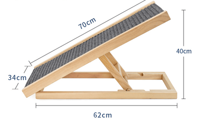 Solid Wood Adjustable Dog Ladder Sofa