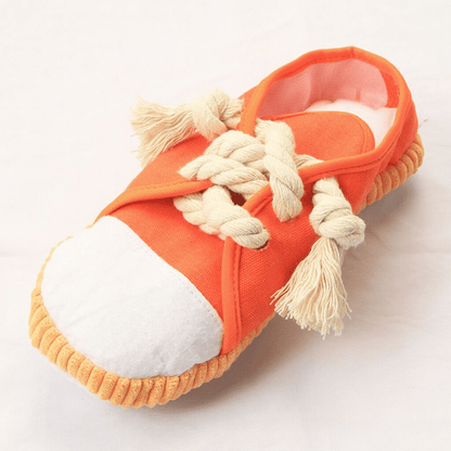 Plush Sneakers Shoe Squeaking Dog Toy