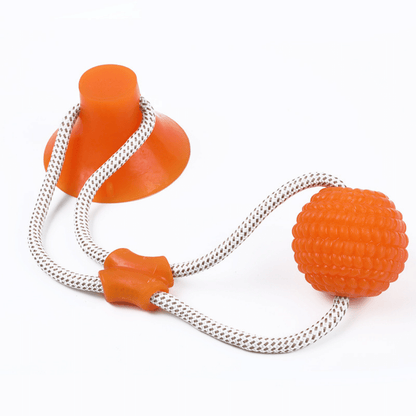Suction Cup Rope Ball Tug toy