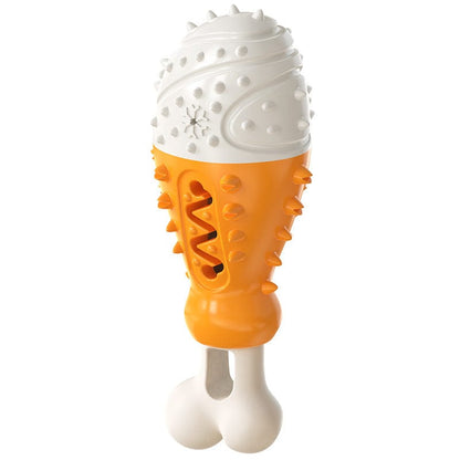 Turkey Leg Shape Cleaning Dog Toothbrush Molar Toy