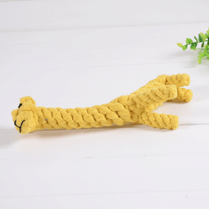 Pet cotton rope pet toy small dog bite giraffe new puppy toys wholesale