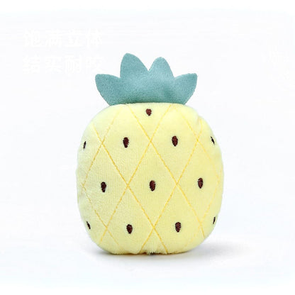 Pet Dog Plush Fruit Sound Toy