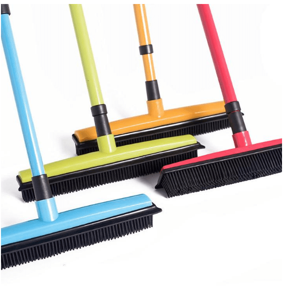 Rubber Bristle Dog Hair Broom