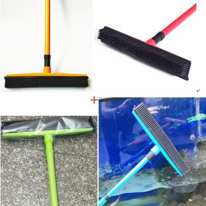 Rubber Bristle Dog Hair Broom