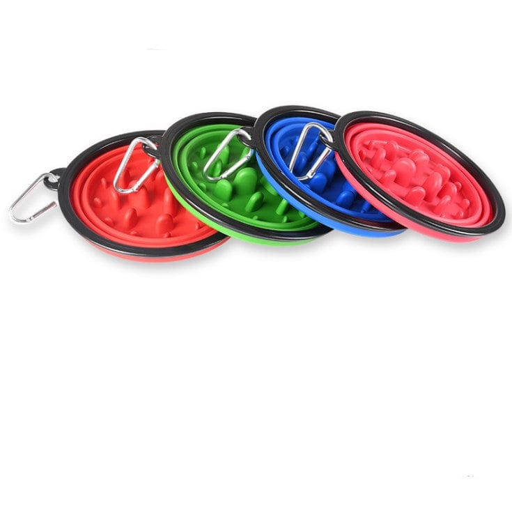 Collapsible Slow Feeder Dog Bowl