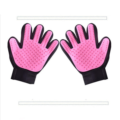 Deshedding Dog Hair Grooming Gloves