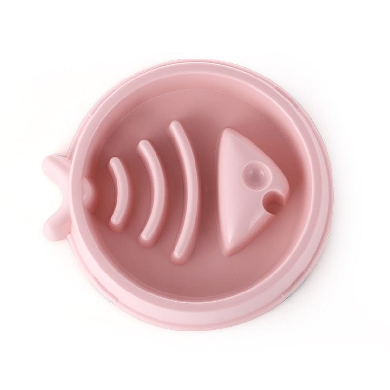 Fish Bone Slow Feeder Dog Bowl