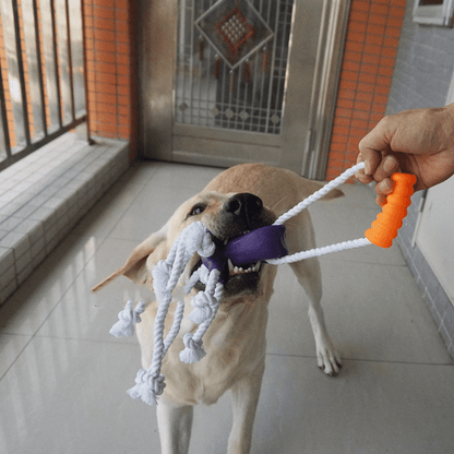 Bite Resistant Hemp Rope Toy Puppies Teeth Cleaning Interactive Molar Ball