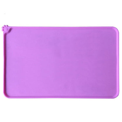 Silicone Waterproof Dog Food Mat (18in x 12in)