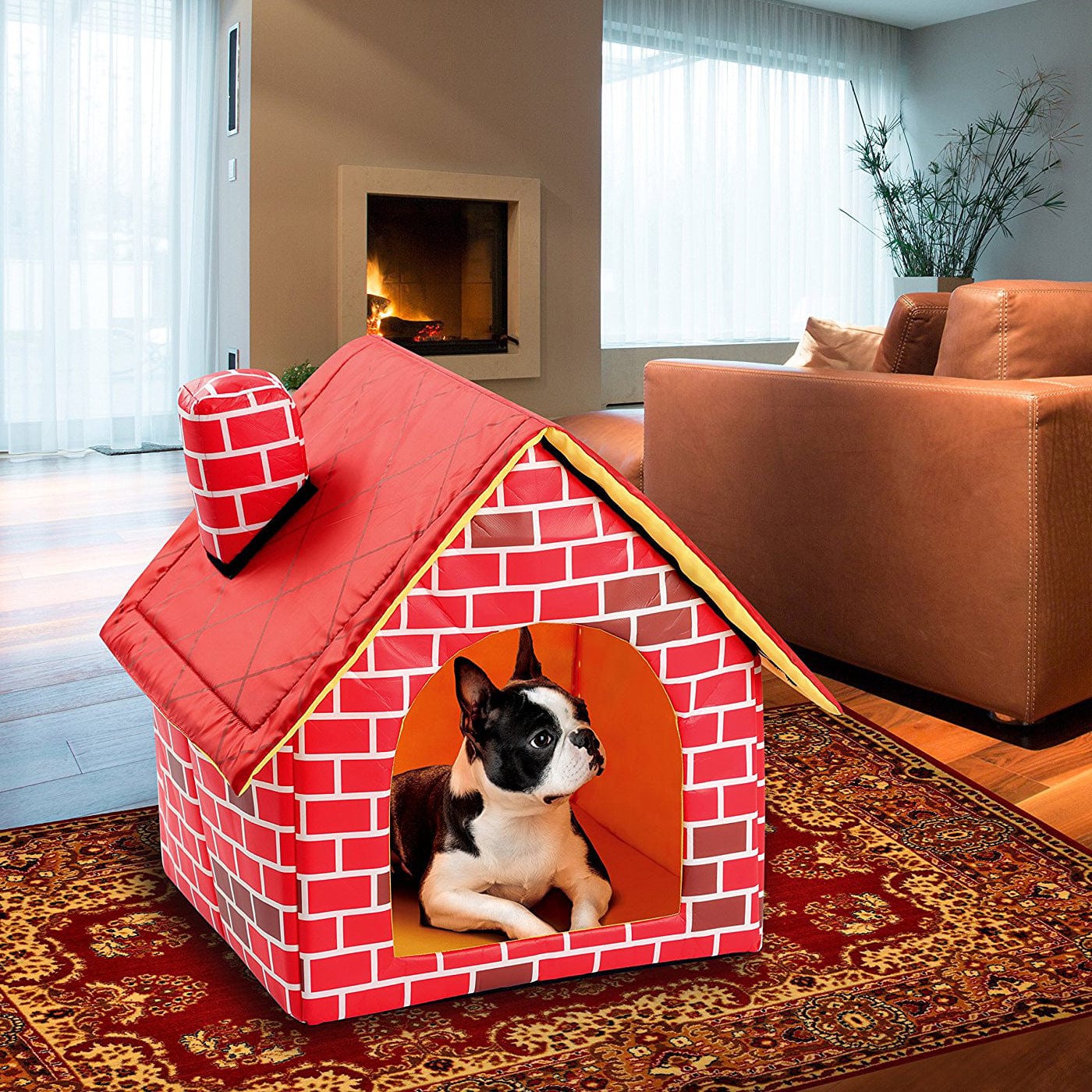 Red Brick House Dog Bed