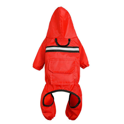 Full Body Reflective Dog Raincoat Jumpsuit