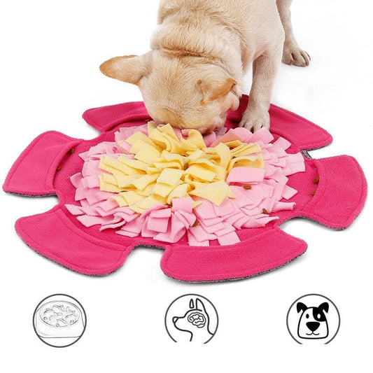 Flower type sniffing pet mat