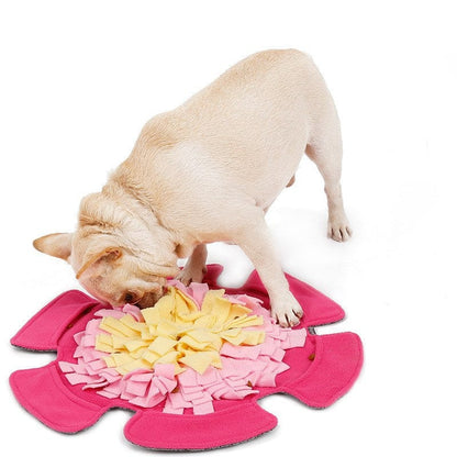 Flower type sniffing pet mat