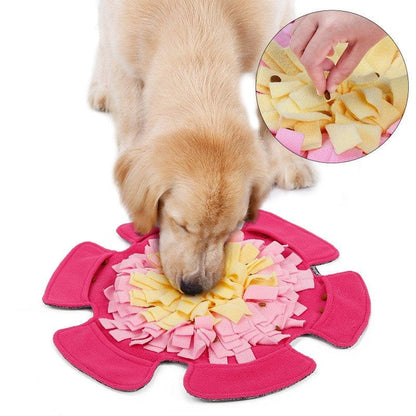 Flower type sniffing pet mat