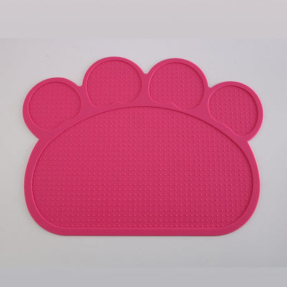 Silicone Paw Shaped Dog Food Placemat