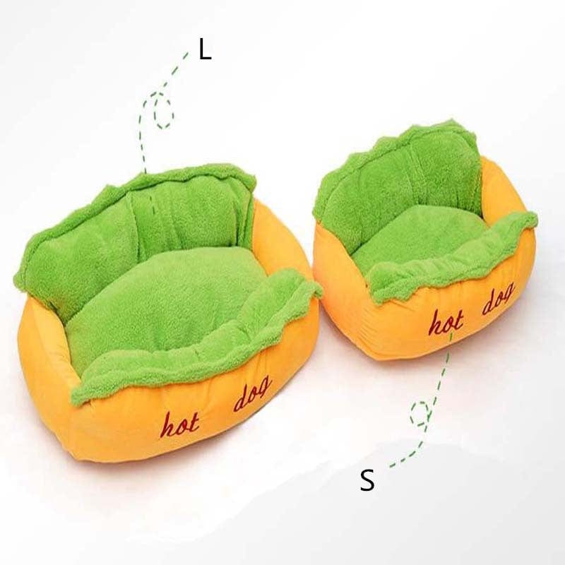 Indoor Hot Dog Shaped Dog Bed