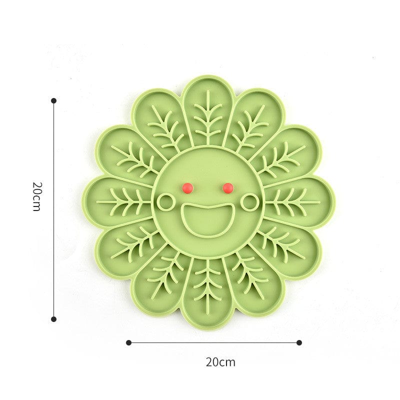 Sunflower Shaped Dog Licking Mat