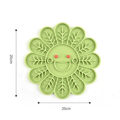 Sunflower Shaped Dog Licking Mat