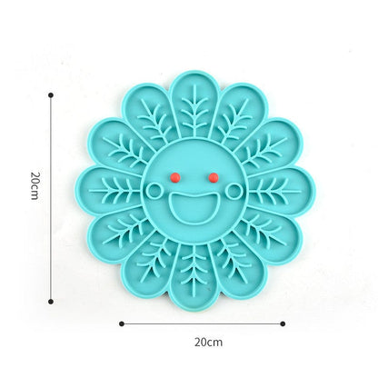 Sunflower Shaped Dog Licking Mat