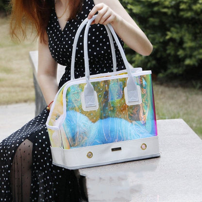 Transparent bag for dog go out